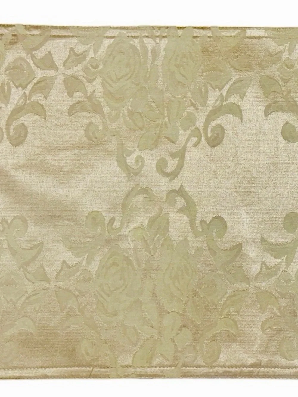 Damask Jacquard Champagne Gold Placemat Set of 6 Rectangle Elegant Roses 17.5x13